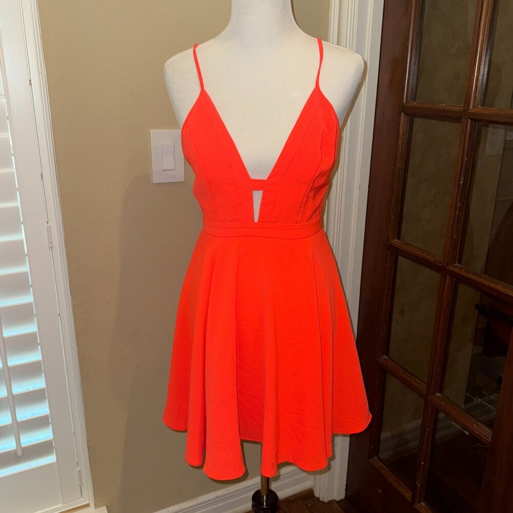 Do + Be Orange Mini Dress M